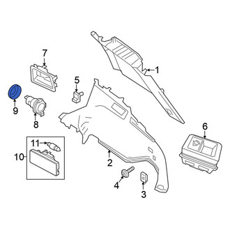 Nissan OE - Rear 12 Volt Accessory Power Outlet Housing