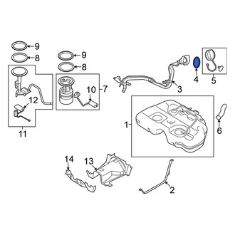 Nissan OE - Fuel Filler Neck Seal