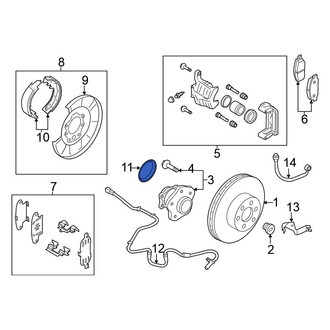Nissan OE - Rear Wheel Bearing Dust Cap
