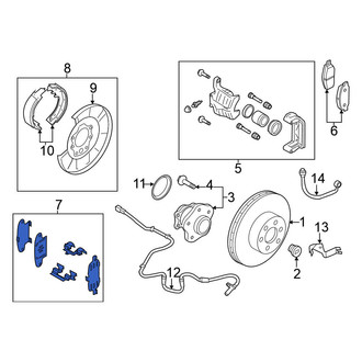 Nissan OE - Rear Disc Brake Pad Set