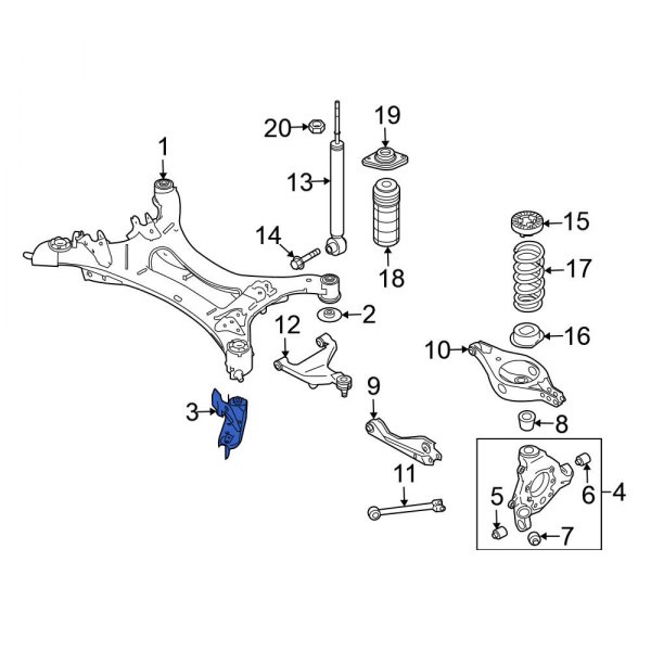 Suspension Subframe Reinforcement Bracket