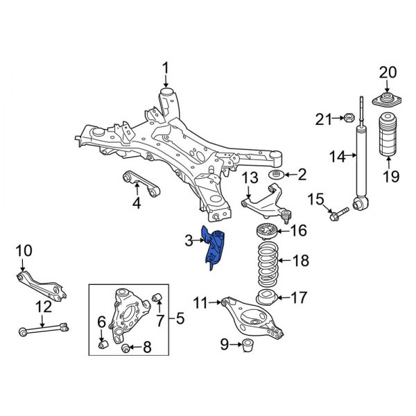 Suspension Subframe Reinforcement Bracket