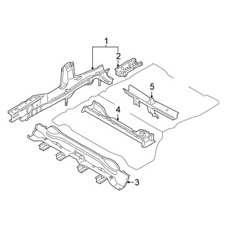 Nissan OE - Rear Body & Floor - Floor Side Members (3.5L)
