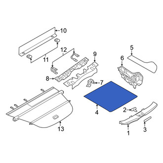Nissan OE - Rear Floor Cover Panel