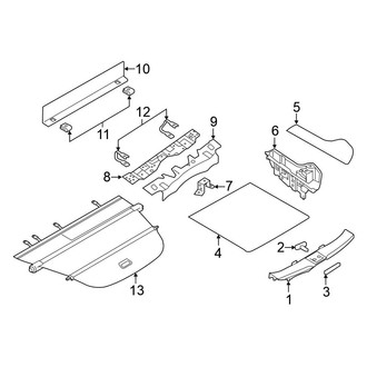 Nissan OE - Rear Body & Floor - Interior Trim (3.5L)