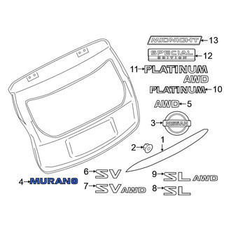 Nissan OE - Rear Hatch Emblem