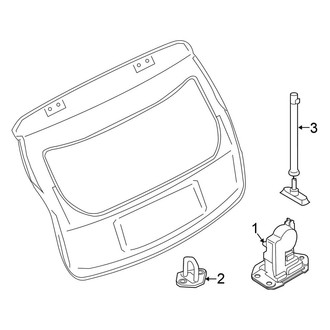 Nissan OE - Lift Gate - Lock & Hardware (W/O Power), (3.5L)