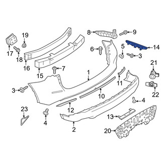 Nissan OE - Rear Right Reflector Panel