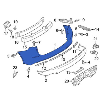 Nissan OE - Rear Upper Bumper Cover
