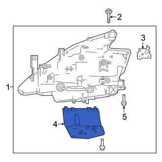 Nissan OE - Left Lower Headlight Bracket