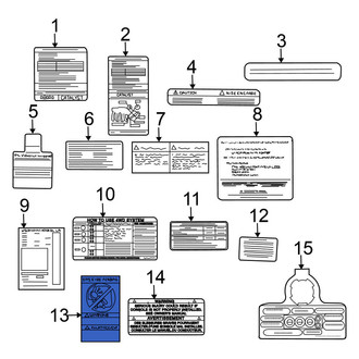 Nissan OE - Air Bag Information Label