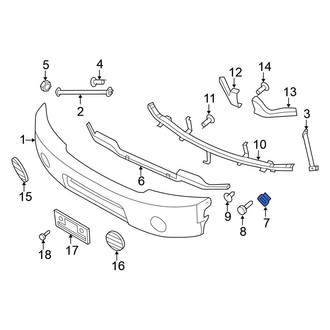 Nissan OE - Front Bumper Cover Retainer