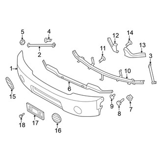 Nissan OE - Front Bumper - Bumper & Components (1-Piece Design)