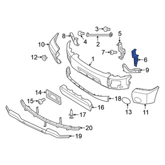 Nissan OE - Front Left Upper Bumper Face Bar Bracket