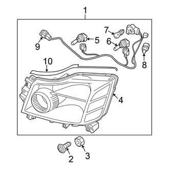 Nissan OE - Front Lamps - Headlamp Components