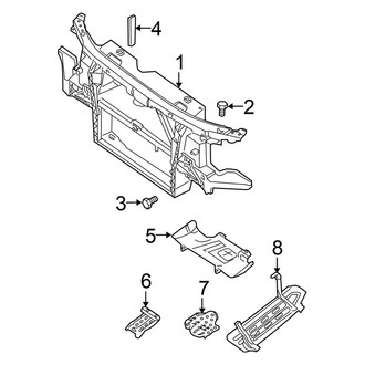 Nissan OE - Radiator Support - Splash Shields
