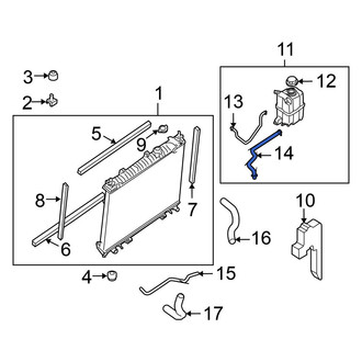 Nissan OE - Engine Coolant Reservoir Hose