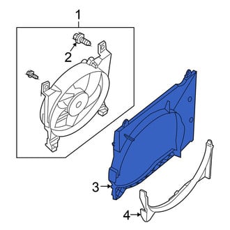 Nissan OE - Upper Engine Cooling Fan Shroud