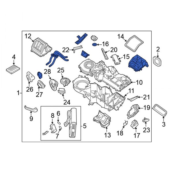 HVAC Unit Case Assembly