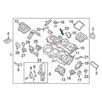 Nissan OE - HVAC Mode Door Lever Link