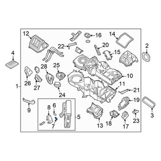Nissan OE - Lower A/C Evaporator Core Seal