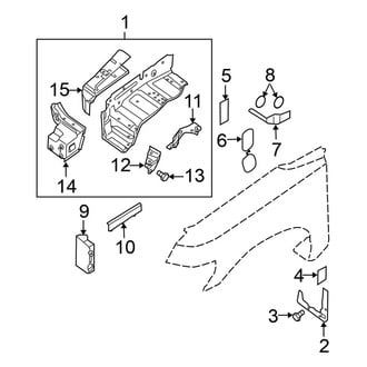 Nissan OE - Fender - Inner Components