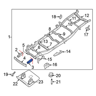 Nissan OE - Left Frame Rail End