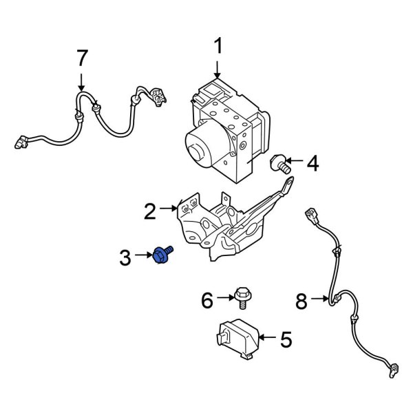 ABS Modulator Bolt