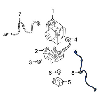 Nissan OE - Front ABS Wheel Speed Sensor