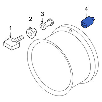 Nissan OE - Tire Pressure Monitoring System (TPMS) Sensor Nut