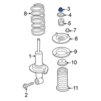 Nissan OE - Front Upper Suspension Strut Mount Nut