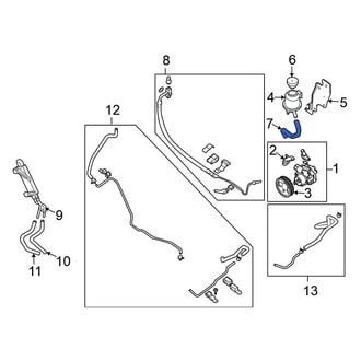 Nissan OE - Power Steering Reservoir Hose