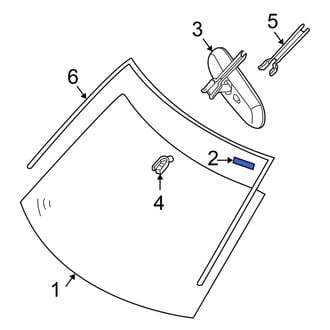 Nissan OE - Windshield Spacer