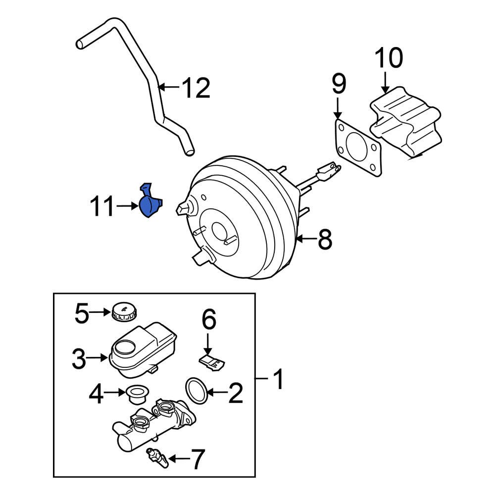 Nissan OE 47478AX600 - Power Brake Booster Check Valve