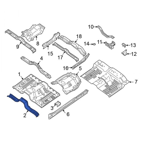 Floor Pan Crossmember