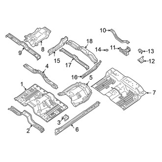 Nissan OE - Cab - Floor (King Cab), (PRO-4X / S / SV King Cab)