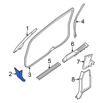 Nissan OE - Left Kick Panel Trim