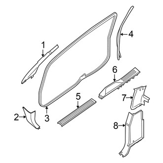 Nissan OE - Cab - Interior Trim (Body Side Trim), (PRO-4X / S / SV King Cab)