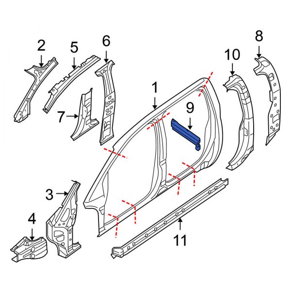 Body C-Pillar Bracket