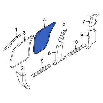 Nissan OE - Rear Left Inner Door Seal
