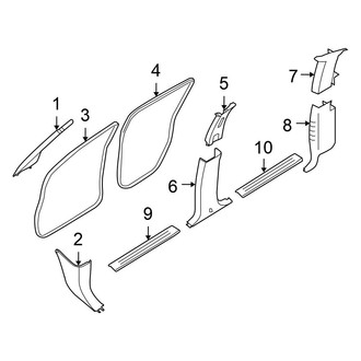 Nissan OE - Cab - Interior Trim (W/O Sunroof, Body Side Trim), (PRO-4X / S / SL / SV Crew Cab)