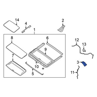 Nissan OE - Sunroof Frame Bracket