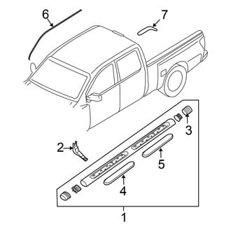 Nissan OE - Cab - Exterior Trim (With Sunroof), (PRO-4X / S / SL / SV Crew Cab)