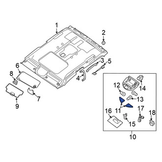 Nissan OE - Map Light Lens
