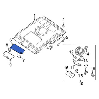 Nissan OE - Left Sun Visor