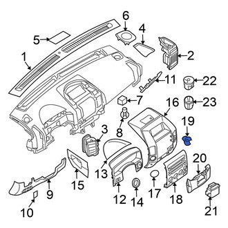Nissan OE - Instrument Panel Bezel Clip
