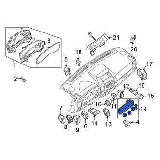 Nissan OE - HVAC Temperature Control Panel