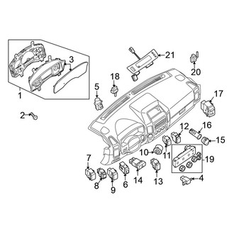 Nissan OE - Instrument Panel - Cluster & Switches