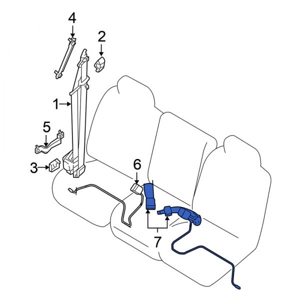 Seat Belt Receptacle