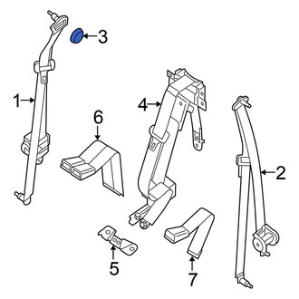 Nissan OE - Rear Seat Belt Anchor Plate Cover